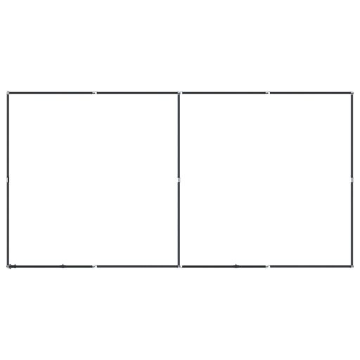 Acél kültéri kutyakennel 7,37 m²
