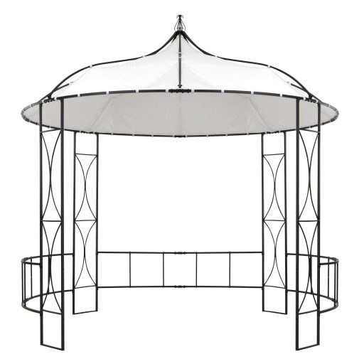 Fehér kerek pavilon 300 x 290 cm