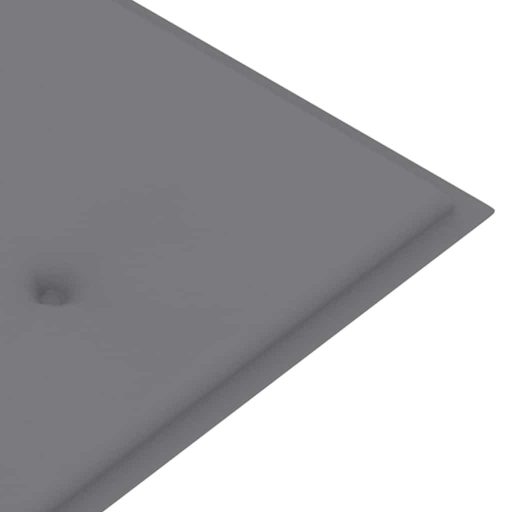 Tömör tíkfa Batavia pad szürke párnával 150 cm