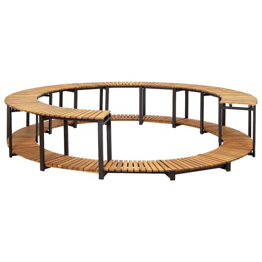Tömör akácfa pezsgőfürdőkeret 273 x 53 cm