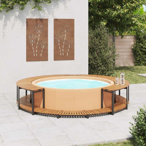 Tömör akácfa pezsgőfürdőkeret 273 x 53 cm