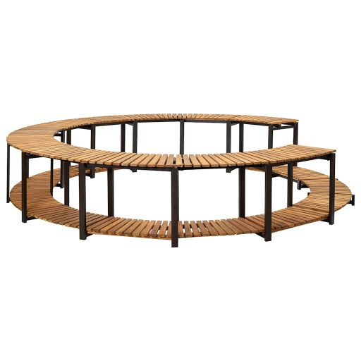 Tömör akácfa pezsgőfürdőkeret 273 x 53 cm