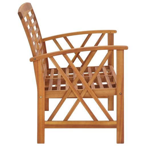 Tömör akácfa kerti pad 119 cm