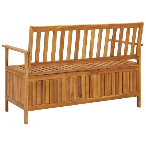 Tömör akácfa kerti tárolópad 120 cm
