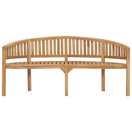 Tömör tíkfa banán alakú pad 180 cm