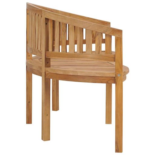 Tömör tíkfa banán alakú pad 180 cm