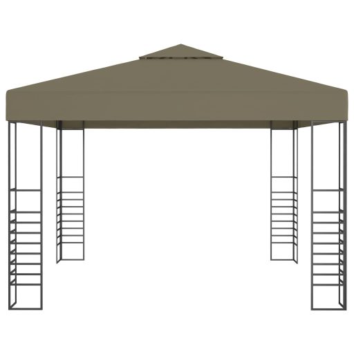 Tópszínű kerti pavilon 3 x 3 m 180 g/m²
