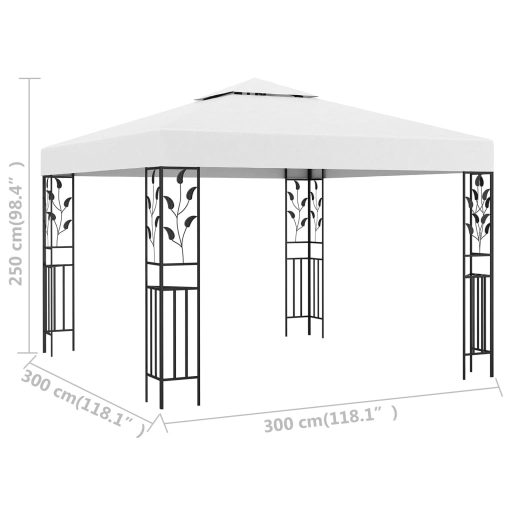 Fehér pavilon 3 x 3 m 180 g/m²
