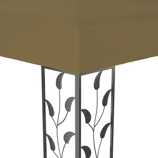 Tópszínű dupla tetős pavilon 3 x 4 m 180 g/m²