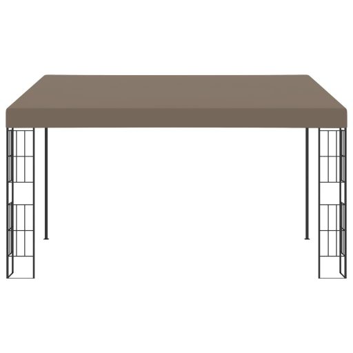 Tópszínű falra szerelhető szövetpavilon 4 x 3 m