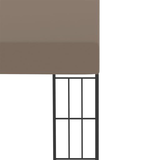 Tópszínű falra szerelhető szövetpavilon 4 x 3 m