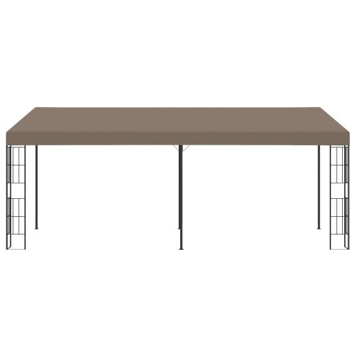 Tópszínű falra szerelhető szövetpavilon 6 x 3 m