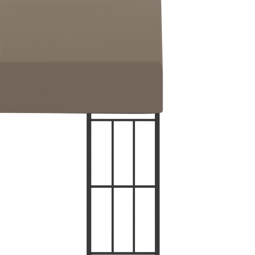 Tópszínű falra szerelhető szövetpavilon 6 x 3 m