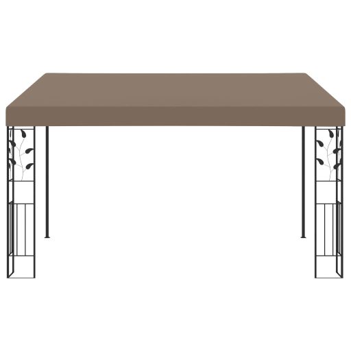 Tópszínű falra szerelhető pavilon 4 x 3 x 2,5 m