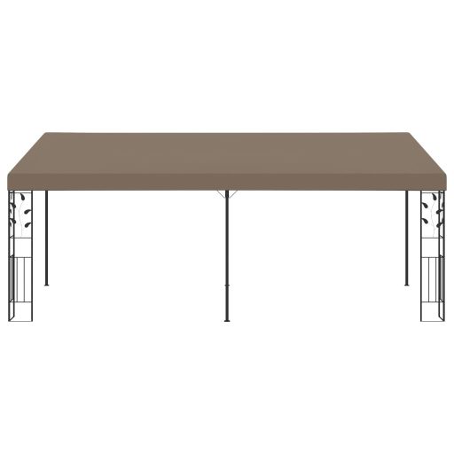 Tópszínű falra szerelhető pavilon 6 x 3 x 2,5 m