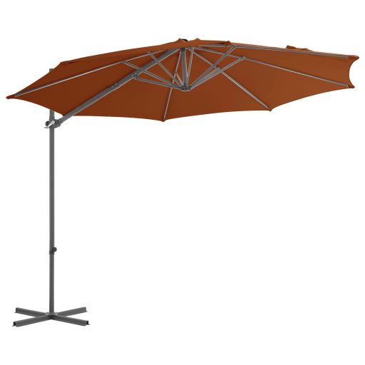 Terrakotta konzolos napernyő acélrúddal 300 cm