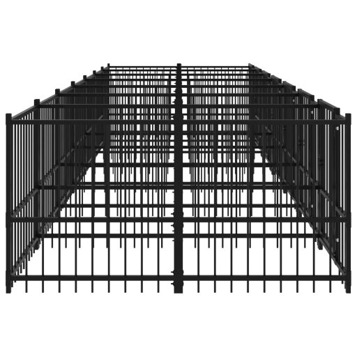 Acél kültéri kutyakennel 13,14 m²