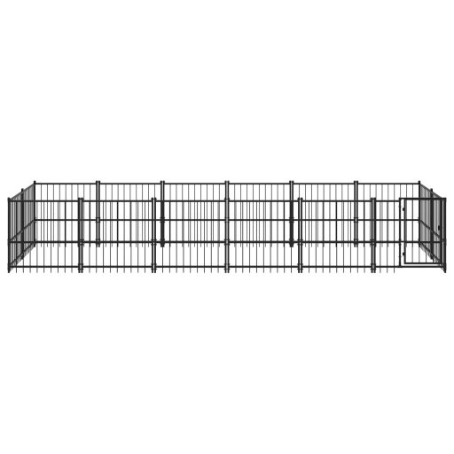 Acél kültéri kutyakennel 11,26 m²