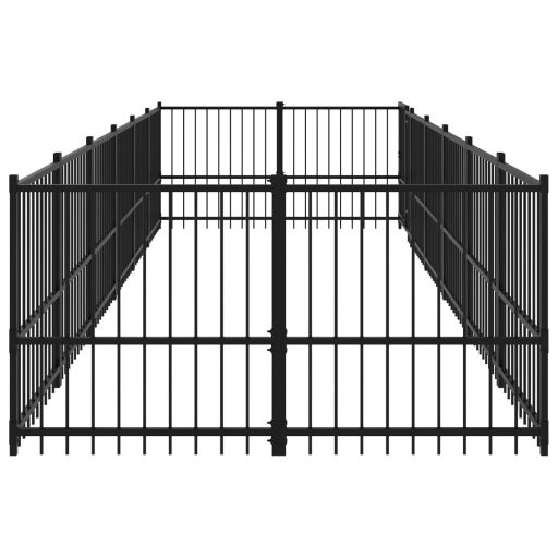 Acél kültéri kutyakennel 11,26 m²