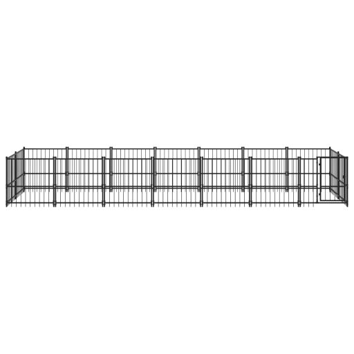 Acél kültéri kutyakennel 13,14 m²