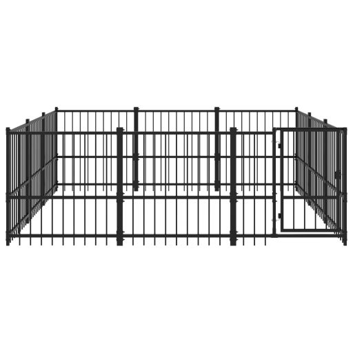 Acél kültéri kutyakennel 8,47 m²
