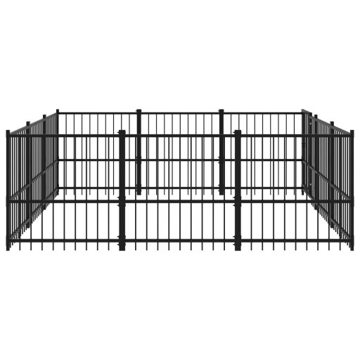 Acél kültéri kutyakennel 8,47 m²