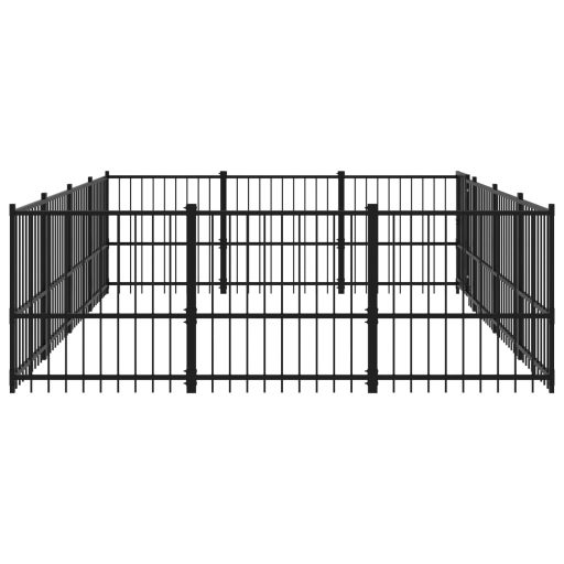 Acél kültéri kutyakennel 11,58 m²