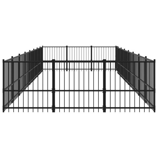 Acél kültéri kutyakennel 22,58 m²