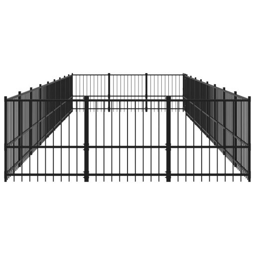 Acél kültéri kutyakennel 25,4 m²