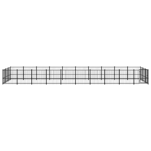 Acél kültéri kutyakennel 28,23 m²