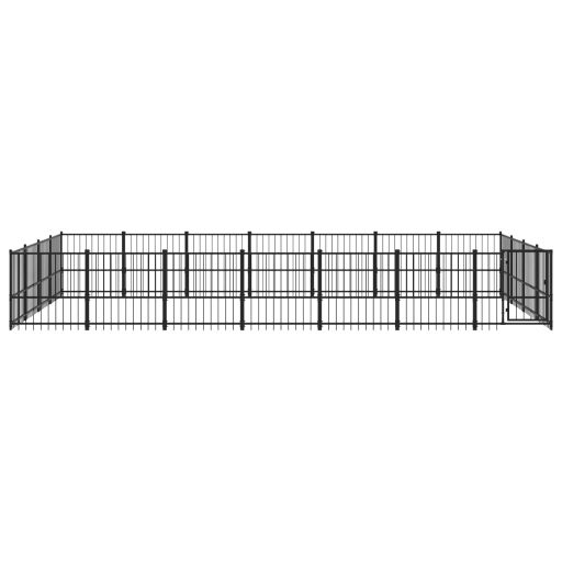 Acél kültéri kutyakennel 26,35 m²