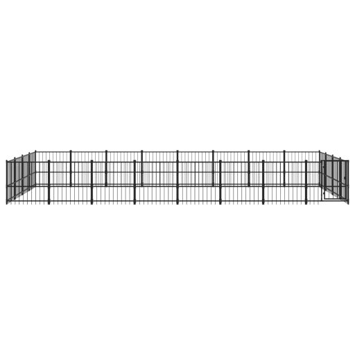 Acél kültéri kutyakennel 30,11 m²