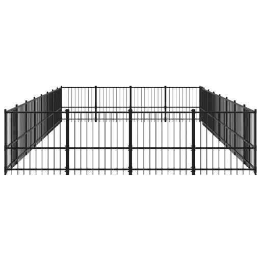 Acél kültéri kutyakennel 30,11 m²