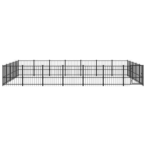 Acél kültéri kutyakennel 32,93 m²