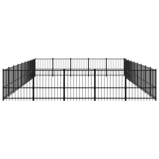 Acél kültéri kutyakennel 42,34 m²
