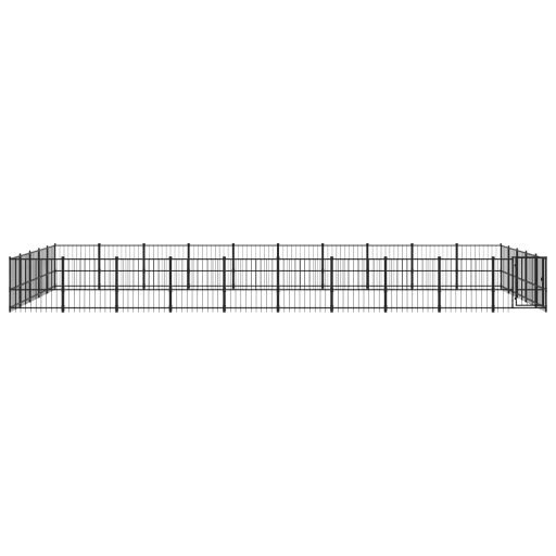 Acél kültéri kutyakennel 47,05 m²