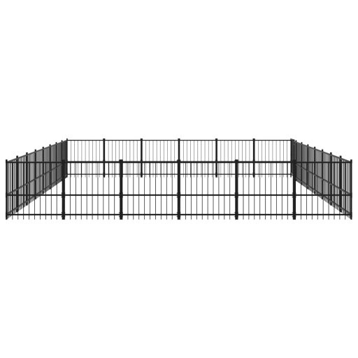 Acél kültéri kutyakennel 50,81 m²