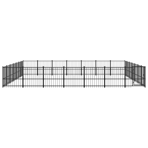 Acél kültéri kutyakennel 46,1 m²