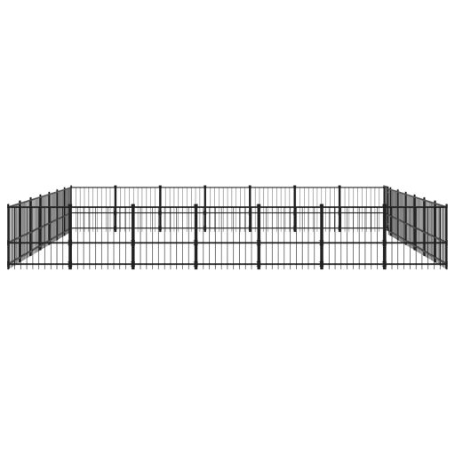 Acél kültéri kutyakennel 46,1 m²