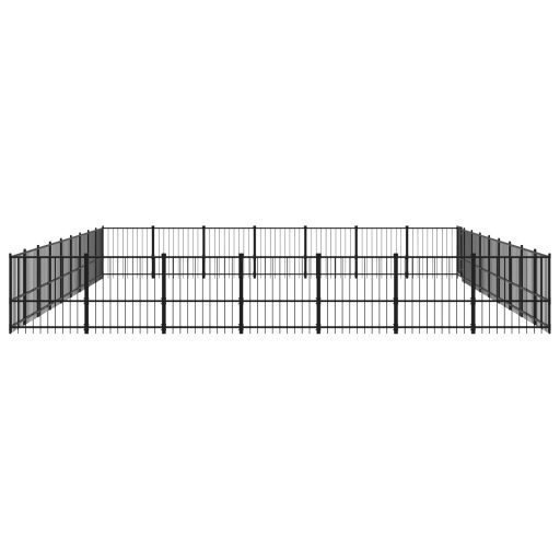 Acél kültéri kutyakennel 59,28 m²