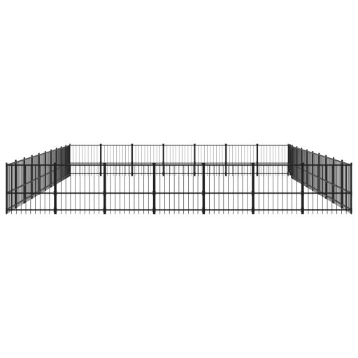 Acél kültéri kutyakennel 65,86 m²