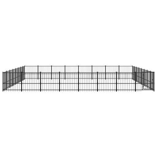 Acél kültéri kutyakennel 60,22 m²