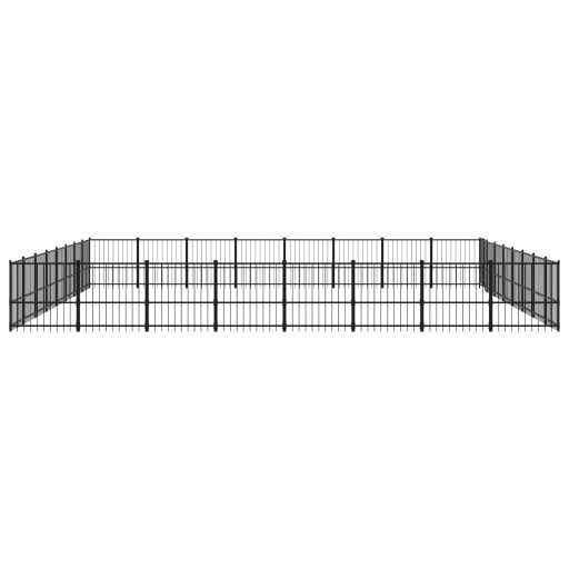 Acél kültéri kutyakennel 60,22 m²