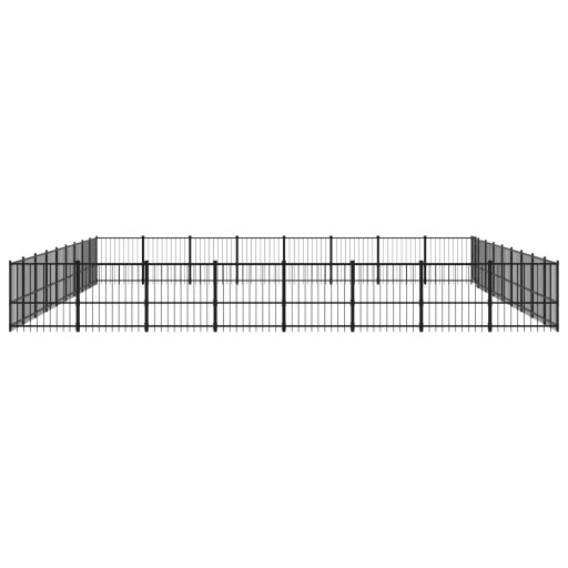 Acél kültéri kutyakennel 67,74 m²