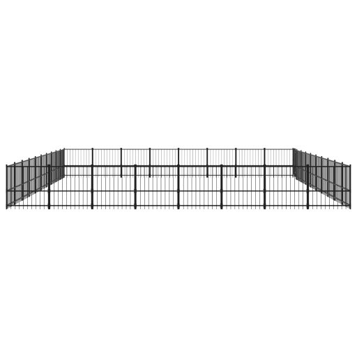Acél kültéri kutyakennel 75,27 m²