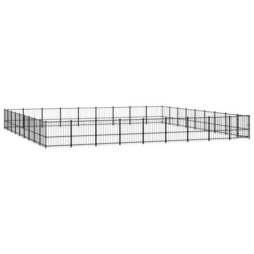 Acél kültéri kutyakennel 76,21 m²
