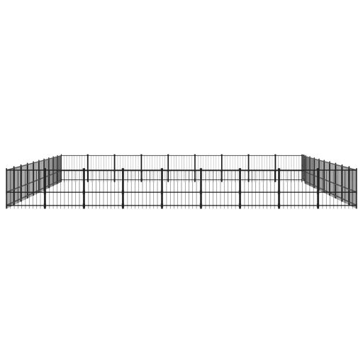 Acél kültéri kutyakennel 84,68 m²