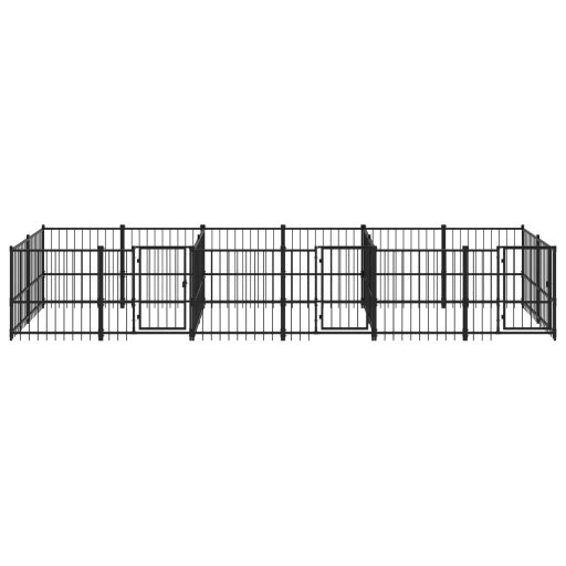 Acél kültéri kutyakennel 11,26 m²