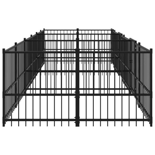 Acél kültéri kutyakennel 11,26 m²