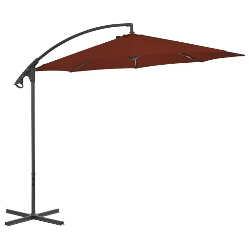 Terrakotta konzolos napernyő acélrúddal 300 cm